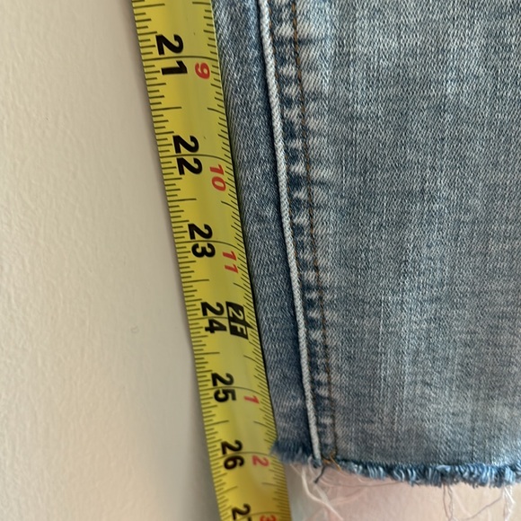 Pistola denim cropped ankle frayed hem in light wash - Picture 5 of 10